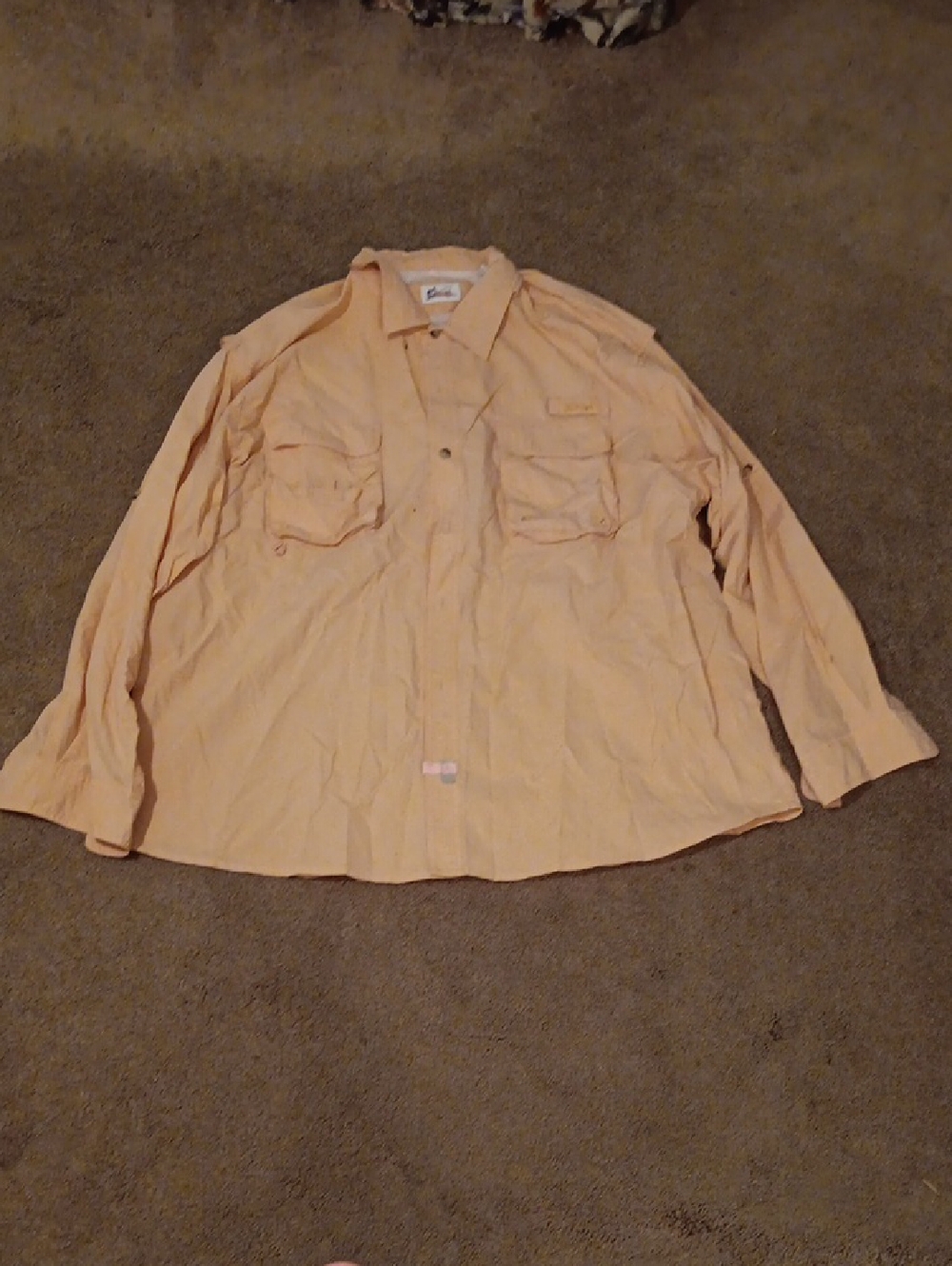 Columbia Peach Long Sleeve Outdoor Shirt